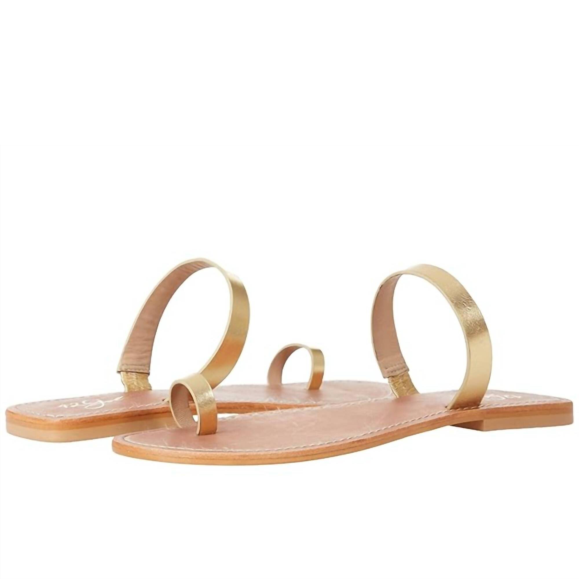 New 42 Gold Women's Zola Metallic Leather Sandal In Gold